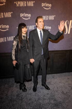 May 13, 2026, New York, United States: (L-R) Riko Shibata and Nicolas Cage attend Prime Video s Spider-Noir world premiere at Regal Times Square on May 13, 2026 in New York City. New York United States - ZUMAs197 20260513_aaa_s197_643 Copyright: xRonxAdarx