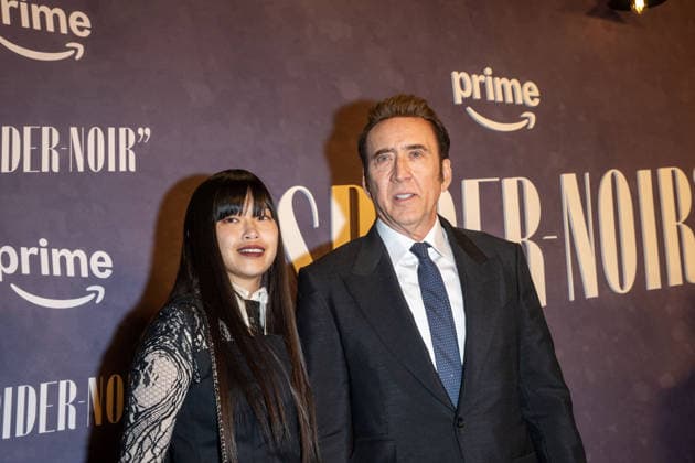 May 13, 2026, New York, United States: (L-R) Riko Shibata and Nicolas Cage attend Prime Video s Spider-Noir world premiere at Regal Times Square on May 13, 2026 in New York City. New York United States - ZUMAs197 20260513_aaa_s197_664 Copyright: xRonxAdarx