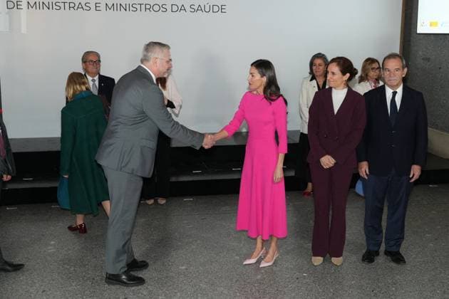 Spanish Queen Letizia attending the 17 edition of Encuetro iberoamericano sobre enfermedades raras in Madrid on Thursday, 14 May 2026. Cordon Press 