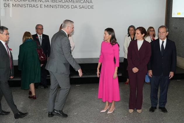 Spanish Queen Letizia attending the 17 edition of Encuetro iberoamericano sobre enfermedades raras in Madrid on Thursday, 14 May 2026. Cordon Press 