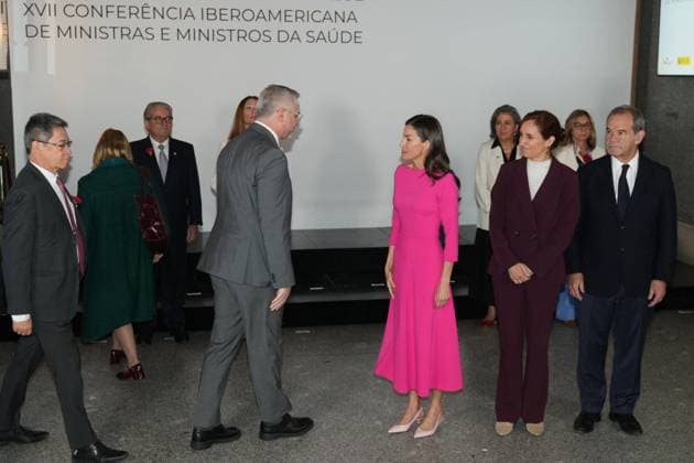 Spanish Queen Letizia attending the 17 edition of Encuetro iberoamericano sobre enfermedades raras in Madrid on Thursday, 14 May 2026. Cordon Press 