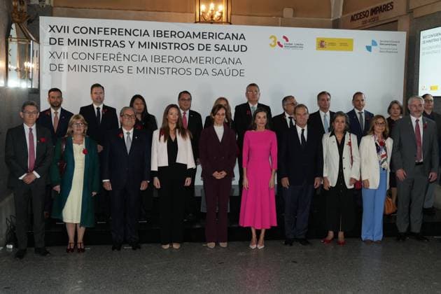 Spanish Queen Letizia attending the 17 edition of Encuetro iberoamericano sobre enfermedades raras in Madrid on Thursday, 14 May 2026. Cordon Press 