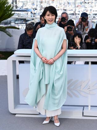 IPA84672827 - Cannes, 79th Cannes Film Festival 2026, day 2 - photocall of NAGI NOTES - Pictured: Takako Matsu, Koji Fukada and Shizuka Ishibaschi  Copyright: xAlbertoxTerenghix xPoolxPhotoxEventsx07x 84672827