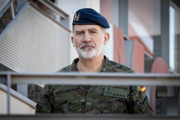 King Felipe VI oversees the digital defense capabilities of the Joint Cyberspace Command at Retamares King Felipe VI during the visit to the facilities of the Joint Cyberspace Command MCCE at the Retamares Base, May 14, 2026, in Pozuelo de Alarcón, Madrid Spain The monarch learns first-hand about the advanced surveillance and cyber threat response systems that protect military information networks and guarantee national digital security 14 MAY 2026 Diego Radamé Pozuelo de Alarcon, Madrid Pozuelo de Alarcon, Madrid Spain  Copyright: xDiegoxRadamÃ sx 7522069