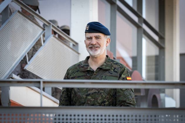 King Felipe VI oversees the digital defense capabilities of the Joint Cyberspace Command at Retamares King Felipe VI during the visit to the facilities of the Joint Cyberspace Command MCCE at the Retamares Base, May 14, 2026, in Pozuelo de Alarcón, Madrid Spain The monarch learns first-hand about the advanced surveillance and cyber threat response systems that protect military information networks and guarantee national digital security 14 MAY 2026 Diego Radamé Pozuelo de Alarcon, Madrid Pozuelo de Alarcon, Madrid Spain  Copyright: xDiegoxRadamÃ sx 7522070