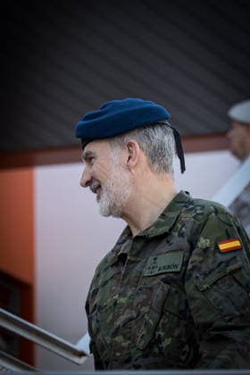 King Felipe VI oversees the digital defense capabilities of the Joint Cyberspace Command at Retamares King Felipe VI during the visit to the facilities of the Joint Cyberspace Command MCCE at the Retamares Base, May 14, 2026, in Pozuelo de Alarcón, Madrid Spain The monarch learns first-hand about the advanced surveillance and cyber threat response systems that protect military information networks and guarantee national digital security 14 MAY 2026 Diego Radamé Pozuelo de Alarcon, Madrid Pozuelo de Alarcon, Madrid Spain  Copyright: xDiegoxRadamÃ sx 7522073