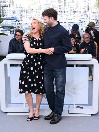 IPA84673688 - Cannes, 79th Cannes Film Festival 2026, day 2 - photocall of L Abandon (Forsaken) - Pictured: Emmanuelle Bercot , Antoine Reinartz  Copyright: xAlbertoxTerenghix xPoolxPhotoxEventsx07x 84673688