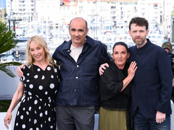 IPA84673679 - Cannes, 79th Cannes Film Festival 2026, day 2 - photocall of L Abandon (Forsaken) - Pictured: Antoine Reinartz, MickaÃ«lle Paty, Vincent Garenq and Emmanuelle Bercot  Copyright: xAlbertoxTerenghix xPoolxPhotoxEventsx07x 84673679