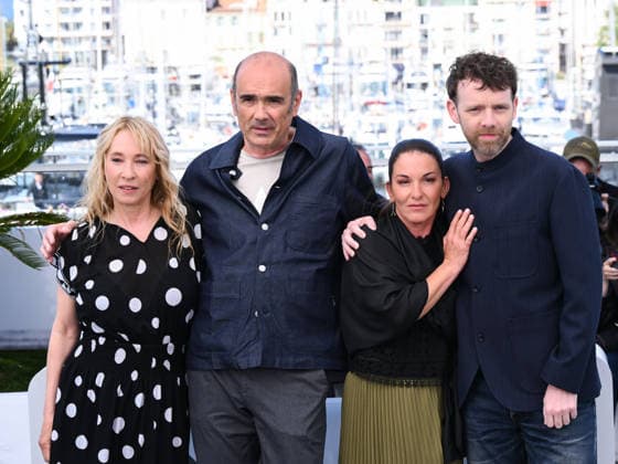 IPA84673680 - Cannes, 79th Cannes Film Festival 2026, day 2 - photocall of L Abandon (Forsaken) - Pictured: Antoine Reinartz, MickaÃ«lle Paty, Vincent Garenq and Emmanuelle Bercot  Copyright: xAlbertoxTerenghix xPoolxPhotoxEventsx07x 84673680