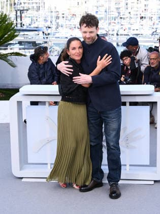 IPA84673704 - Cannes, 79th Cannes Film Festival 2026, day 2 - photocall of L Abandon (Forsaken) - Pictured: MickaÃ«lle Paty and Antoine Reinartz  Copyright: xAlbertoxTerenghix xPoolxPhotoxEventsx07x 84673704