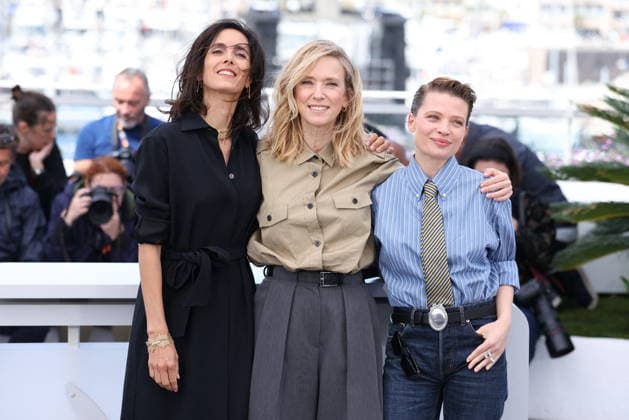 Cannes - La Vie D Une Femme Photocall Charline Bourgeois-Tacquet, Léa Drucker and Mélanie Thierry pose during the La Vie D Une Femme (A Woman s Life) photocall at the 79th annual Cannes Film Festival at Palais des Festivals on May 14, 2026 in Cannes, France. Photo by Jerome Domine ABACAPRESS.COM Cannes France  Copyright: xDominexJerome ABACAx