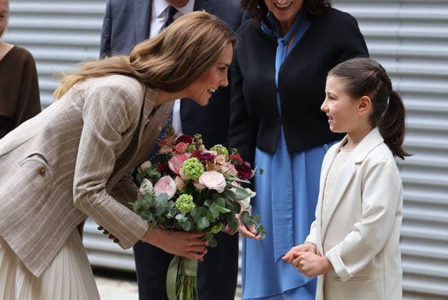 . 14 05 2026. Reggio Emilia, Italy. Kate Middleton, the Princess of Wales, arriving at a creative resource centre in Reggio Emilia in Italy, on day two of her visit to Italy.  xStephenxLockx xi-Imagesx IIM-26770-0009