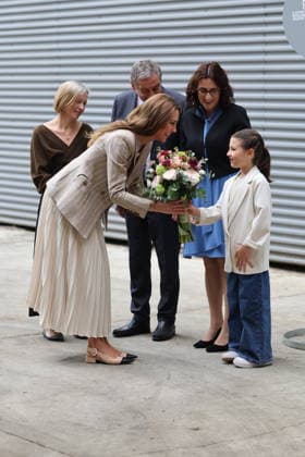 . 14 05 2026. Reggio Emilia, Italy. Kate Middleton, the Princess of Wales, arriving at a creative resource centre in Reggio Emilia in Italy, on day two of her visit to Italy.  xStephenxLockx xi-Imagesx IIM-26770-0014