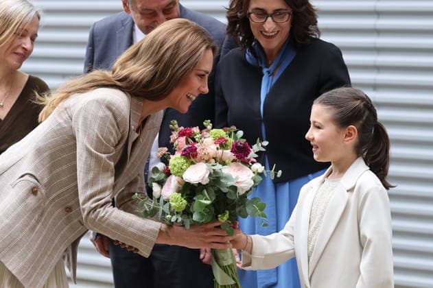 . 14 05 2026. Reggio Emilia, Italy. Kate Middleton, the Princess of Wales, arriving at a creative resource centre in Reggio Emilia in Italy, on day two of her visit to Italy.  xStephenxLockx xi-Imagesx IIM-26770-0015