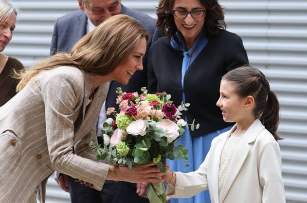 . 14 05 2026. Reggio Emilia, Italy. Kate Middleton, the Princess of Wales, arriving at a creative resource centre in Reggio Emilia in Italy, on day two of her visit to Italy.  xStephenxLockx xi-Imagesx IIM-26770-0016