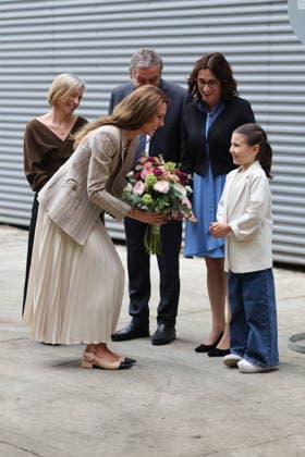 . 14 05 2026. Reggio Emilia, Italy. Kate Middleton, the Princess of Wales, arriving at a creative resource centre in Reggio Emilia in Italy, on day two of her visit to Italy.  xStephenxLockx xi-Imagesx IIM-26770-0018