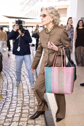 Cannes Jane Fonda exits Martinez MP Cannes, France- May 14: Jane Fonda leaves Hotel Martinez after attending Chopard gala during 79th Festival of Cannes, on May 14, 2026 in Cannes, France. Photo by Marco Piovanotto ABACAPRESS:COM Cannes France  Copyright: xPiovanottoxMarco ABACAx