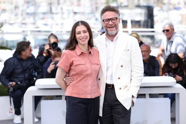 Cannes - Tangles Photocall Lauren Miller Rogen and Seth Rogen attend the Tangles photocall during the 79th Cannes Film Festival in Cannes on May 14, 2026. Photo by Jerome Domine ABACAPRESS.COM Cannes France  Copyright: xDominexJerome ABACAx