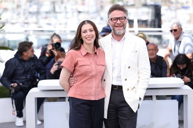 Cannes - Tangles Photocall Lauren Miller Rogen and Seth Rogen attend the Tangles photocall during the 79th Cannes Film Festival in Cannes on May 14, 2026. Photo by Jerome Domine ABACAPRESS.COM Cannes France  Copyright: xDominexJerome ABACAx