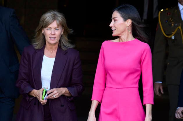 Queen Letizia attends Opening of the 17th Ibero-American Conference of Health Ministers Queen Letizia of Spain, Marta Carazo, Chief of Queen Letizia™ Secretary attends Opening of the 17th Ibero-American Conference of Health Ministers at Royal Theatre on May 14, 2026 in Madrid, Spain Photo by IMAGO MPG Madrid Royal Theatre Madrid Spain  Copyright: xMPGx