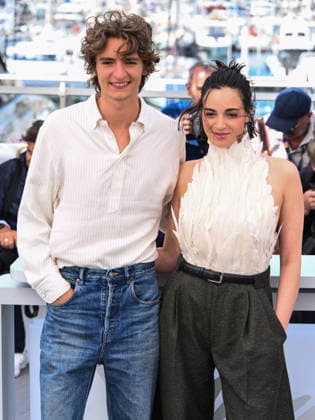 IPA84676487 - Cannes, 79th Cannes Film Festival 2026, day 2 - photocall of L Ã‚ge D Or (The Golden Age) - Pictured: Souheila Yacoub and Vassili Schneider  Copyright: xAlbertoxTerenghix xPoolxPhotoxEventsx07x 84676487