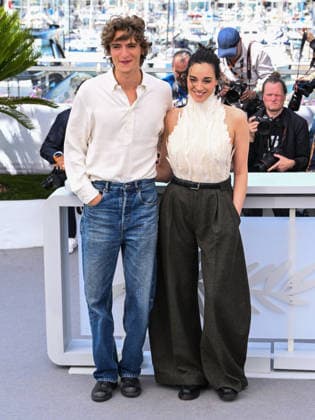 IPA84676478 - Cannes, 79th Cannes Film Festival 2026, day 2 - photocall of L Ã‚ge D Or (The Golden Age) - Pictured: Souheila Yacoub and Vassili Schneider  Copyright: xAlbertoxTerenghix xPoolxPhotoxEventsx07x 84676478
