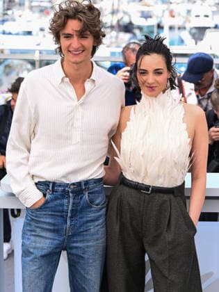 IPA84676482 - Cannes, 79th Cannes Film Festival 2026, day 2 - photocall of L Ã‚ge D Or (The Golden Age) - Pictured: Souheila Yacoub and Vassili Schneider  Copyright: xAlbertoxTerenghix xPoolxPhotoxEventsx07x 84676482