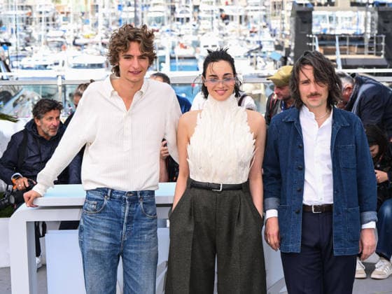 IPA84676493 - Cannes, 79th Cannes Film Festival 2026, day 2 - photocall of L Ã‚ge D Or (The Golden Age) - Pictured: BÃ renger Thouin, Souheila Yacoub and Vassili Schneider  Copyright: xAlbertoxTerenghix xPoolxPhotoxEventsx07x 84676493