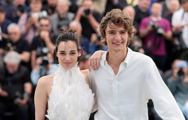 Souheila Yacoub et Vassili Schneider au photocall du film LÂge DOr The Golden Age lors du 79ème Festival International du Film de Cannes, France, le 14 mai 2026 Jacovides Moreau Bestimage LÂge DOr The Golden Age photocall at the 79th annual Cannes Film Festival at Palais des Festivals on May 14, 2026 in Cannes, France Cannes France  Copyright: xJACOVIDES-MOREAUx xBESTIMAGExJACOVIDES-MOREAUx xBESTIMAGEx