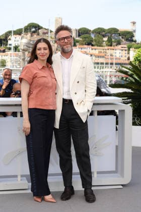 79ème Festival International du Film de Cannes Photocall with cast of the film Tangles 79th Cannes Film Festival Photocall with cast of the film Tangles Seth Rogen with his wife Lauren Miller Rogen 455989 2026 05 14 Cannes France  Copyright: xIsabellexVautierx xStarfacex STAR_455989_053