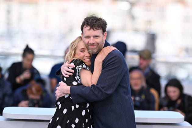 79th Cannes Film Festival: L Abandon (Forsaken) photocall CANNES, FRANCE - MAY 14: French actress Emmanuelle Bercot (L) and French actor Antoine Reinartz (R) pose during a photocall for the film L Abandon (Forsaken) at the 79th edition of the Cannes Film Festival in Cannes, France on May 14, 2026. Mustafa Yalcin Anadolu Cannes France. Editorial use only. Please get in touch for any other usage.  Copyright: x2026xAnadoluxMustafaxYalcinx