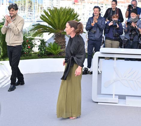 79th Cannes Film Festival: L Abandon (Forsaken) photocall CANNES, FRANCE - MAY 14: Sister of Samuel Paty Mickaelle Paty poses during a photocall for the film L Abandon (Forsaken) at the 79th edition of the Cannes Film Festival in Cannes, France on May 14, 2026. Mustafa Yalcin Anadolu Cannes France. Editorial use only. Please get in touch for any other usage.  Copyright: x2026xAnadoluxMustafaxYalcinx