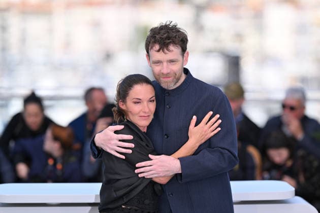 79th Cannes Film Festival: L Abandon (Forsaken) photocall CANNES, FRANCE - MAY 14: Sister of Samuel Paty Mickaelle Paty (L) and French actor Antoine Reinartz (R) pose during a photocall for the film L Abandon (Forsaken) at the 79th edition of the Cannes Film Festival in Cannes, France on May 14, 2026. Mustafa Yalcin Anadolu Cannes France. Editorial use only. Please get in touch for any other usage.  Copyright: x2026xAnadoluxMustafaxYalcinx