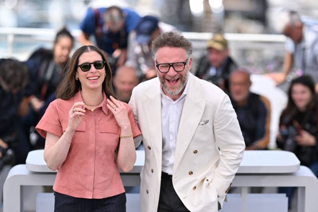 79th Cannes Film Festival: Tangles: A Story About Alzheimer s, My Mother and Me photocall CANNES, FRANCE - MAY 14: US screenwriter Lauren Miller Rogen (L) and US actor and producer Seth Rogen (R) pose during a photocall for the film Tangles: A Story About Alzheimer s, My Mother and Me at the 79th edition of the Cannes Film Festival in Cannes, France on May 14, 2026. Mustafa Yalcin Anadolu Cannes France. Editorial use only. Please get in touch for any other usage.  Copyright: x2026xAnadoluxMustafaxYalcinx
