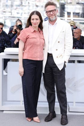 Cannes Tangles Photocall JD Lauren Miller Rogen and Seth Rogen attend the Tangles photocall during the 79th Cannes Film Festival in Cannes on May 14, 2026. Photo by Jerome Dominé ABACAPRESS.COM Cannes France  Copyright: xDominexJerome ABACAx