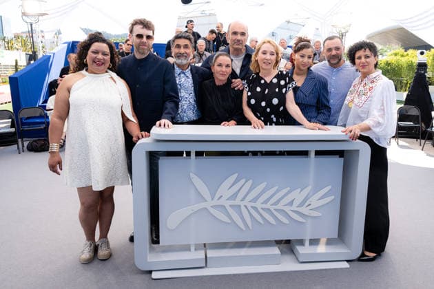 Cannes L Abandon Photocall LZ Emmanuelle Bercot, Vincent Garenq, Mickaelle Paty and Antoine Reinartz attend the L Abandon Forsaken photocall during the 79th Cannes Film Festival in Cannes on May 14, 2026. Photo by Laurent Zabulon ABACAPRESS.COM Cannes  Copyright: xZabulonxLaurentx