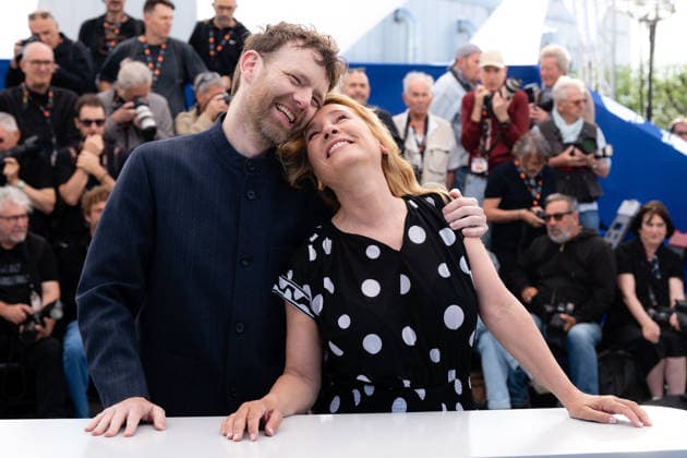 Cannes L Abandon Photocall LZ Emmanuelle Bercot and Antoine Reinartz attend the L Abandon Forsaken photocall during the 79th Cannes Film Festival in Cannes on May 14, 2026. Photo by Laurent Zabulon ABACAPRESS.COM Cannes  Copyright: xZabulonxLaurentx