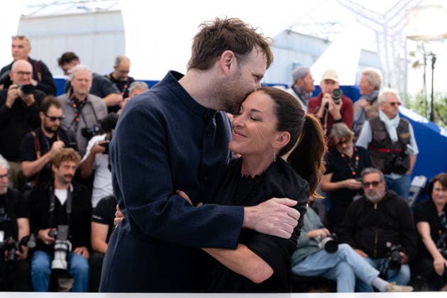 Cannes L Abandon Photocall LZ Antoine Reinartz and Mickaelle Paty attend the L Abandon Forsaken photocall during the 79th Cannes Film Festival in Cannes on May 14, 2026. Photo by Laurent Zabulon ABACAPRESS.COM Cannes  Copyright: xZabulonxLaurentx