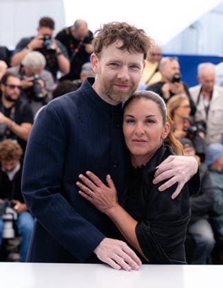 Cannes L Abandon Photocall LZ Antoine Reinartz and Mickaelle Paty attend the L Abandon Forsaken photocall during the 79th Cannes Film Festival in Cannes on May 14, 2026. Photo by Laurent Zabulon ABACAPRESS.COM Cannes  Copyright: xZabulonxLaurentx