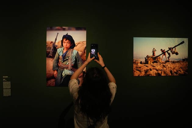 Presentation of the exhibition Icons with photographer Steve McCurry Presentation of the exhibition Icons by photographer Steve McCurry, on May 14, 2026, in Barcelona, Catalunya Spain The retrospective brings together more than 150 large format images, including the famous portrait of the Afghan girl It will be open until September 6, Monday to Sunday, with general admission at 16 euros 14 MAY 2026 PHOTOGRAPHIC EXHIBITION Barcelona, Catalunya Barcelona, Catalunya Spain  Copyright: xDavidxZorrakinox 7523012