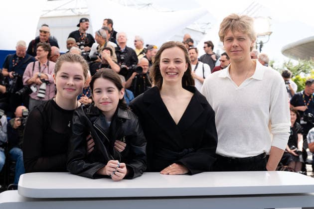 Cannes El Deshielo Photocall LZ Maia Rae Domagala, Maya O Rourke, Saskia Rosendahl and Jakub Gierszal attend El Deshielo photocall during the 79th Cannes Film Festival in Cannes on May 14, 2026. Photo by Laurent Zabulon ABACAPRESS.COM Cannes  Copyright: xZabulonxLaurentx