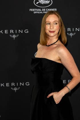 Cannes - Hannah Einbinder at Kering Talk AAR Actress and Comedian Hannah Einbinder participates in Kering Talk at Carlton hotel, as part of the 79th Cannes Film Festival in Cannes, France, on May 14, 2026. Photo by Ammar Abd Rabbo ABACAPRESS.COM Cannes France  Copyright: xAbdxRabboxAmmar ABACAx