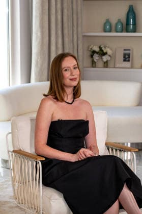 Cannes - Hannah Einbinder at Kering Talk AAR Actress and Comedian Hannah Einbinder participates in Kering Talk at Carlton hotel, as part of the 79th Cannes Film Festival in Cannes, France, on May 14, 2026. Photo by Ammar Abd Rabbo ABACAPRESS.COM Cannes France  Copyright: xAbdxRabboxAmmar ABACAx