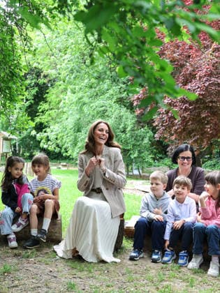 The Princess of Wales Visits Reggio Emilia in Northern Italy - Day Two 14 05 2026. Reggio Emilia, Italy. The Princess of Wales during a visit to the Salvador Allende pre‘school to observe how nature‘based learning is embedded within the Reggio Emilia Approach. Her Royal Highness spent time with children learning outdoors and met the educators whose commitment to nature shapes the design and ethos of the school. The Princess then joined a class of children for their outdoor morning assembly. Her Royal Highness also met an atelierista, who guided her around the grounds. The Princess then meet parents who volunteer at the school, to understand the strong community involvement that supports the pre-school., Credit:Andrew Parsons Kensingto  Copyright: xAndrewxParsonsx xKensingtonxPalacex xB66x xAvalonx 1098940422