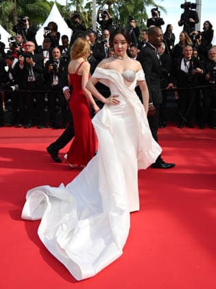 IPA84684891 - Cannes, 79th Cannes Film Festival 2026, evening 3 - red carpet of Fatherland. In the photo Yuan Shanshan  Copyright: xManuelexMangiarottix xPoolxPhotoxEventsx07x 84684891