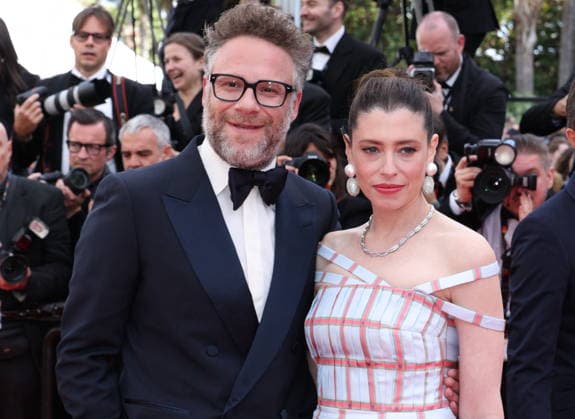 Cannes - Fatherland Red Carpet Lauren Miller Rogen and Seth Rogen attend the Fatherland screening during the 79th annual Cannes Film Festival at Palais des Festivals on May 14, 2026 in Cannes, France. Photo by Jerome Domine ABACAPRESS.COM Cannes France  Copyright: xDominexJerome ABACAx