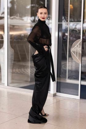 Cannes Nataly Ossman exits Martinez MP Cannes, France- May 14: Nataly Ossman leaves Hotel Martinez after attending Chopard gala during 79th Festival of Cannes, on May 14, 2026 in Cannes, France. Photo by Marco Piovanotto ABACAPRESS:COM Cannes France  Copyright: xPiovanottoxMarco ABACAx