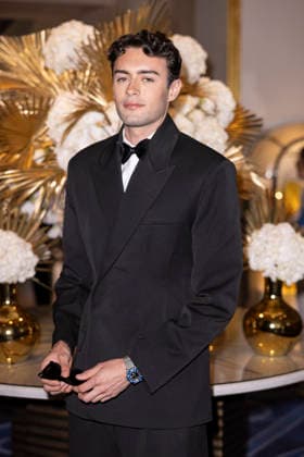Cannes Enzo Paper exits Martinez MP Cannes, France- May 14: Enzo Paper leaves Hotel Martinez after attending Chopard gala during 79th Festival of Cannes, on May 14, 2026 in Cannes, France. Photo by Marco Piovanotto ABACAPRESS:COM Cannes France  Copyright: xPiovanottoxMarco ABACAx
