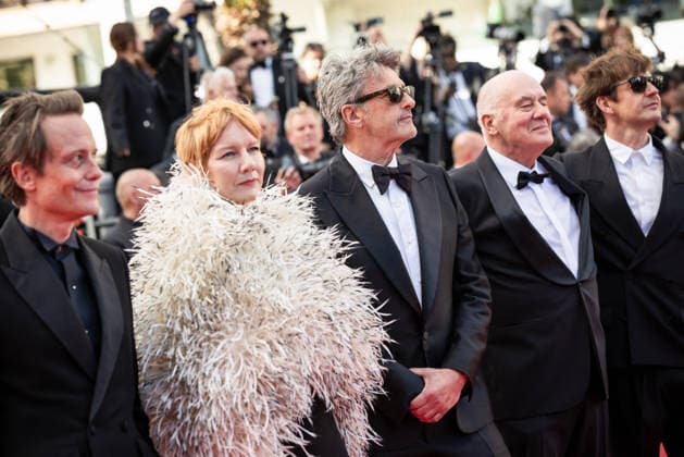 August Diehl, Sandra Hüller, Pawel Pawlikowski, Hanns Zischler, Lukasz Zal Montée des marches du film Fatherland lors du 79ème Festival International du Film de Cannes, le 14 mai 2026 Jacovides Moreau Bestimage Red carpet for Fatherland at the 79th Cannes International Film Festival on May 14, 2026 Cannes France  Copyright: xJACOVIDES-MOREAUx xBESTIMAGExJACOVIDES-MOREAUx xBESTIMAGEx