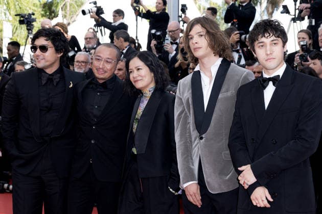 Lyna Khoudri, Will Sharpe, AJ Dungo, Phuong Mai Nguyen, Paul Kircher, Rio Vega Montée des marches du film Fatherland lors du 79ème Festival International du Film de Cannes, le 14 mai 2026 Olivier Borde Bestimage Red carpet for Fatherland at the 79th Cannes International Film Festival on May 14, 2026 Cannes France  Copyright: xOLIVIERxBORDEx xBESTIMAGExOLIVIERxBORDEx xBESTIMAGEx